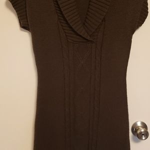 Short sleeve sweater dress